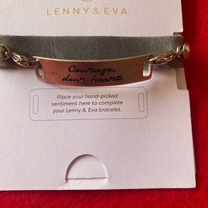 Lenny & Eva leather band with Sentiment.